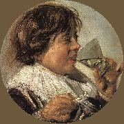 HALS, Frans Drinking Boy (Taste) France oil painting artist